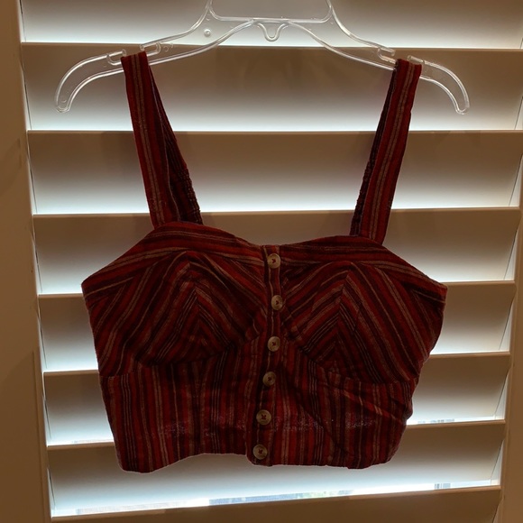 American Eagle Striped Crop Top - Picture 3 of 3